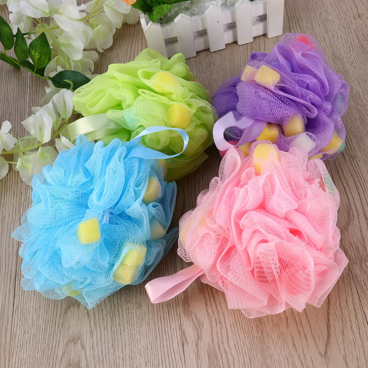 Набор из 4 легких разноцветных сетчатых губок-мочалок для душа и ванны для взрослых, для домашнего использования
Набор из 4 легких разноцветных сетчатых губок-мочалок для душа и ванны для взрослых, для домашнего использования