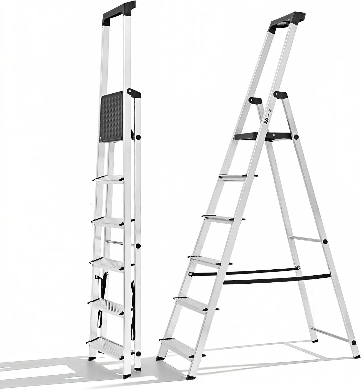 6 Step Ladder, 330lbs Folding Step Stool with Anti-Slip Wide Pedal,Tool Tray, Aluminum Stool Ladders, Safety Household Ladder fo
6 Step Ladder, 330lbs Folding Step Stool with Anti-Slip Wide Pedal,Tool Tray, Aluminum Stool Ladders, Safety Household Ladder fo