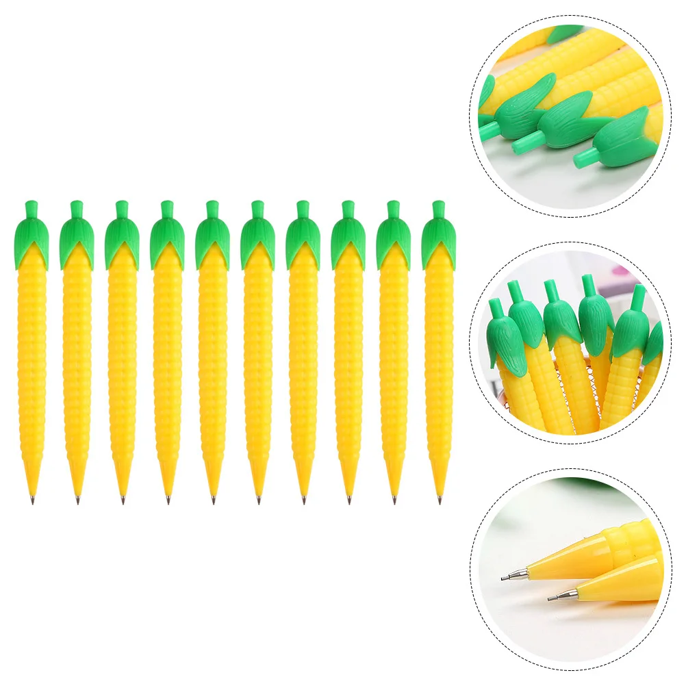 10Pcs Corn Automatic Pencil Comfortable Grip Multi-Function Press-Type Pencil Ideal for Students Prizes Gifts Daily Writing
10Pcs Corn Automatic Pencil Comfortable Grip Multi-Function Press-Type Pencil Ideal for Students Prizes Gifts Daily Writing