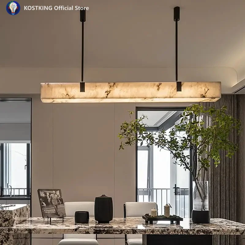 Modern Long Marble Chandelier For Dining Room Kitchen Table Luxury Copper Pendant Lamp Bronze Minimalist Hanging Light
Modern Long Marble Chandelier For Dining Room Kitchen Table Luxury Copper Pendant Lamp Bronze Minimalist Hanging Light