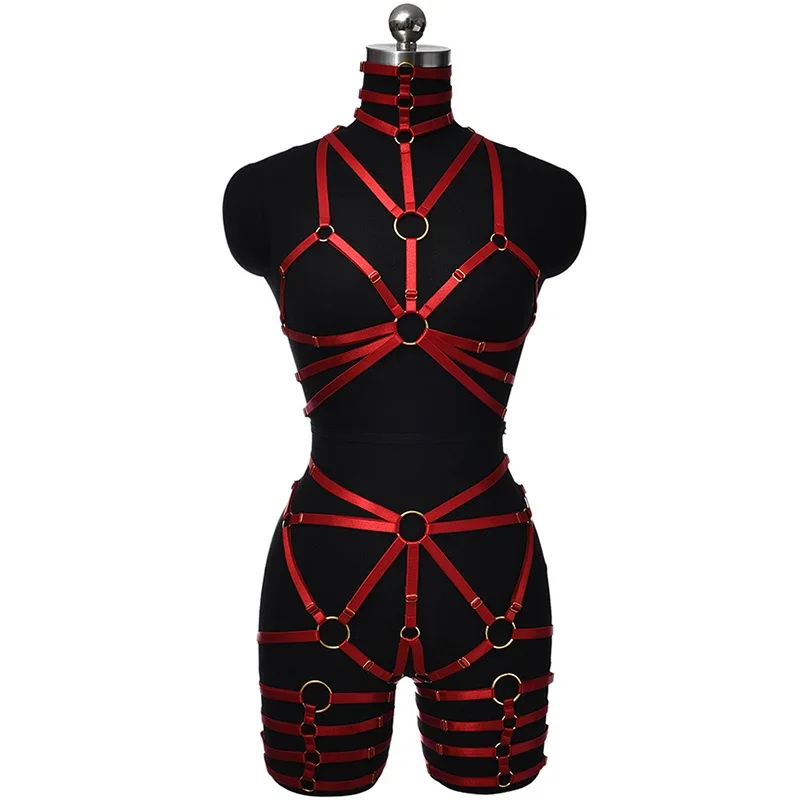 Women Body Harness Garter Set Multicolour Bondage Body Harness Lingerie Cage Elastic Belt Stocking Garter Harness Bra
Women Body Harness Garter Set Multicolour Bondage Body Harness Lingerie Cage Elastic Belt Stocking Garter Harness Bra