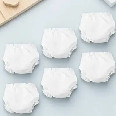 6Pcs Baby Underpants Reusable Cloth Material Flexible Fit Pretend Play Accessories for Girls Christmas Gift
6Pcs Baby Underpants Reusable Cloth Material Flexible Fit Pretend Play Accessories for Girls Christmas Gift