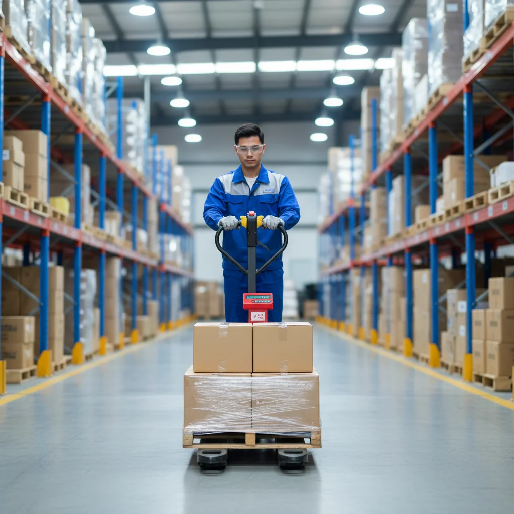 3 Ton Semi Electric Pallet Truck with Built-in Electronic Scale for Professional Warehouse Weighing and Cargo Handling Pro
3 Ton Semi Electric Pallet Truck with Built-in Electronic Scale for Professional Warehouse Weighing and Cargo Handling Pro