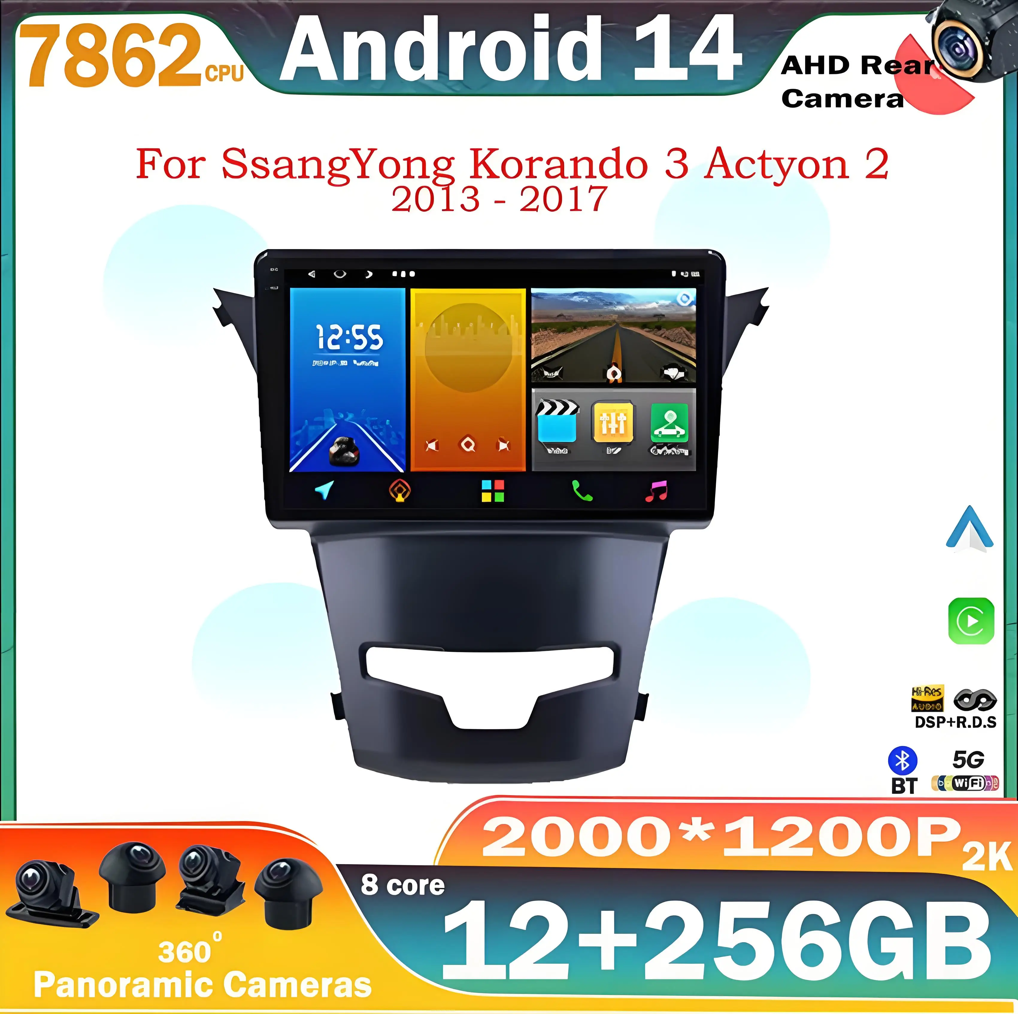 Android 14 For SsangYong Korando 3 Actyon 2 2013 - 2017 Screen Multimedia Autoradio Navigation Stereo Radio Lettore Video Player
Android 14 For SsangYong Korando 3 Actyon 2 2013 - 2017 Screen Multimedia Autoradio Navigation Stereo Radio Lettore Video Player