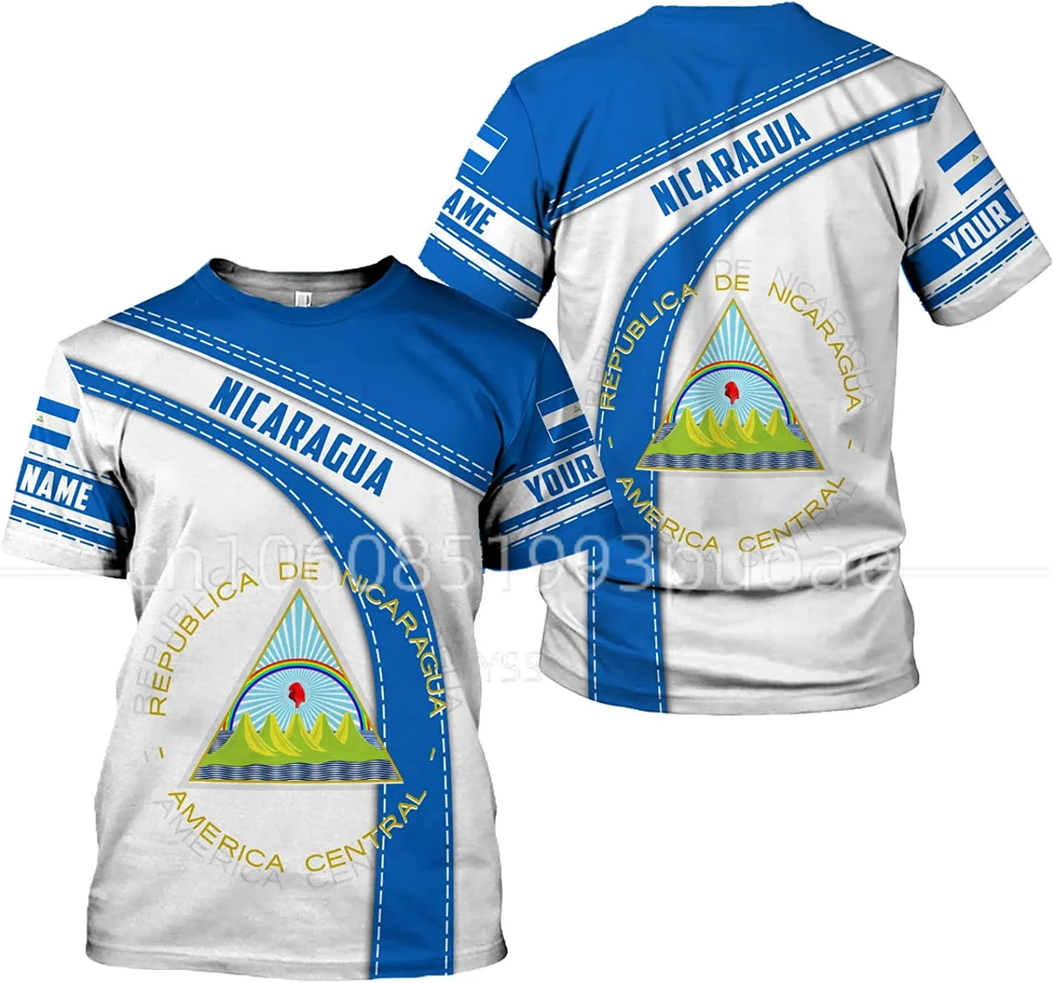 New Nicaragua T-shirt 3D Printed Custom Name Men's and Women's T-shirt Harajuku Street Oversize Top
New Nicaragua T-shirt 3D Printed Custom Name Men's and Women's T-shirt Harajuku Street Oversize Top