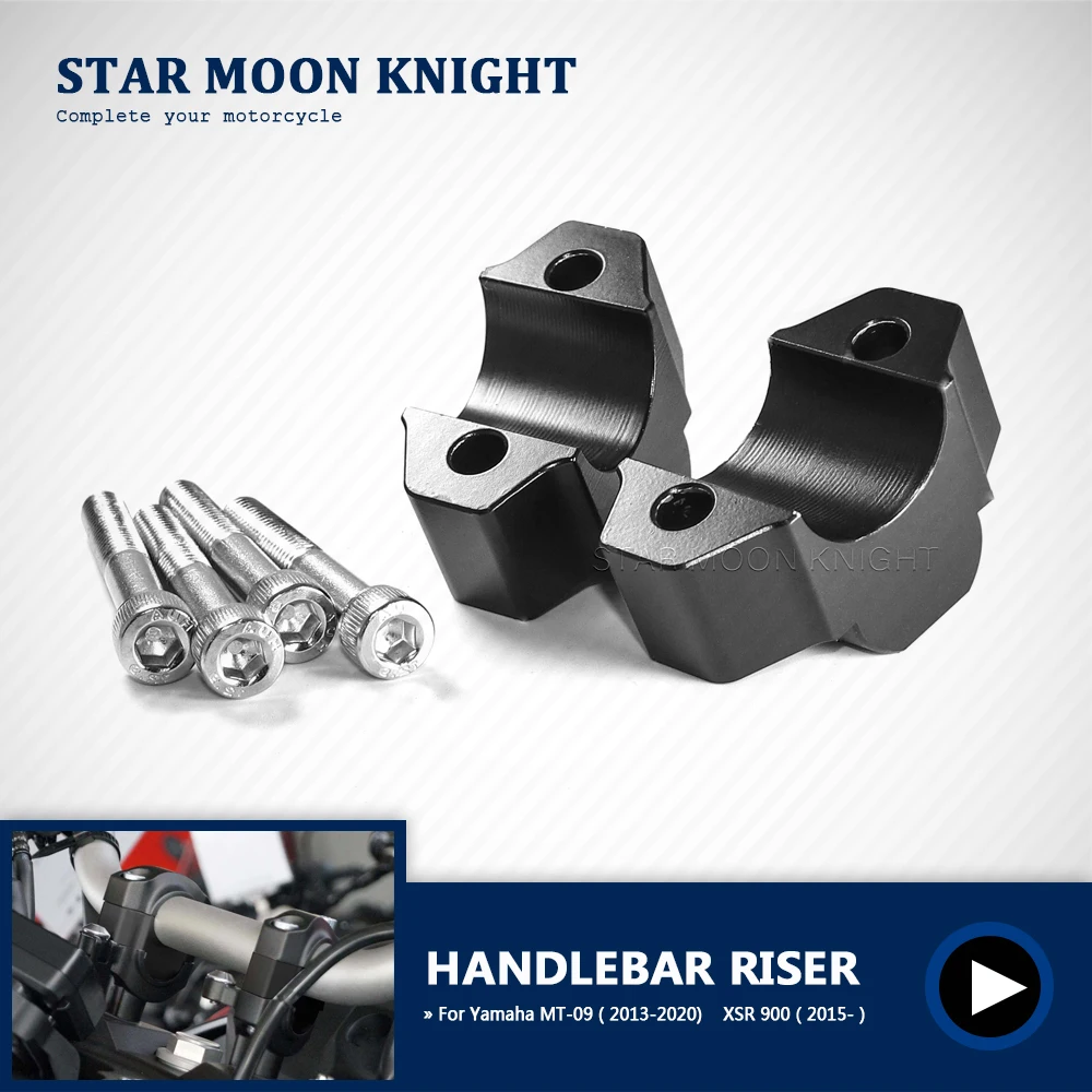 For Yamaha MT-09 MT09 2013-2020 XSR 900 XSR900 2015- Motorcycle Accessories Handlebar Riser Drag Handle Bar Clamp Extend Adapter
For Yamaha MT-09 MT09 2013-2020 XSR 900 XSR900 2015- Motorcycle Accessories Handlebar Riser Drag Handle Bar Clamp Extend Adapter