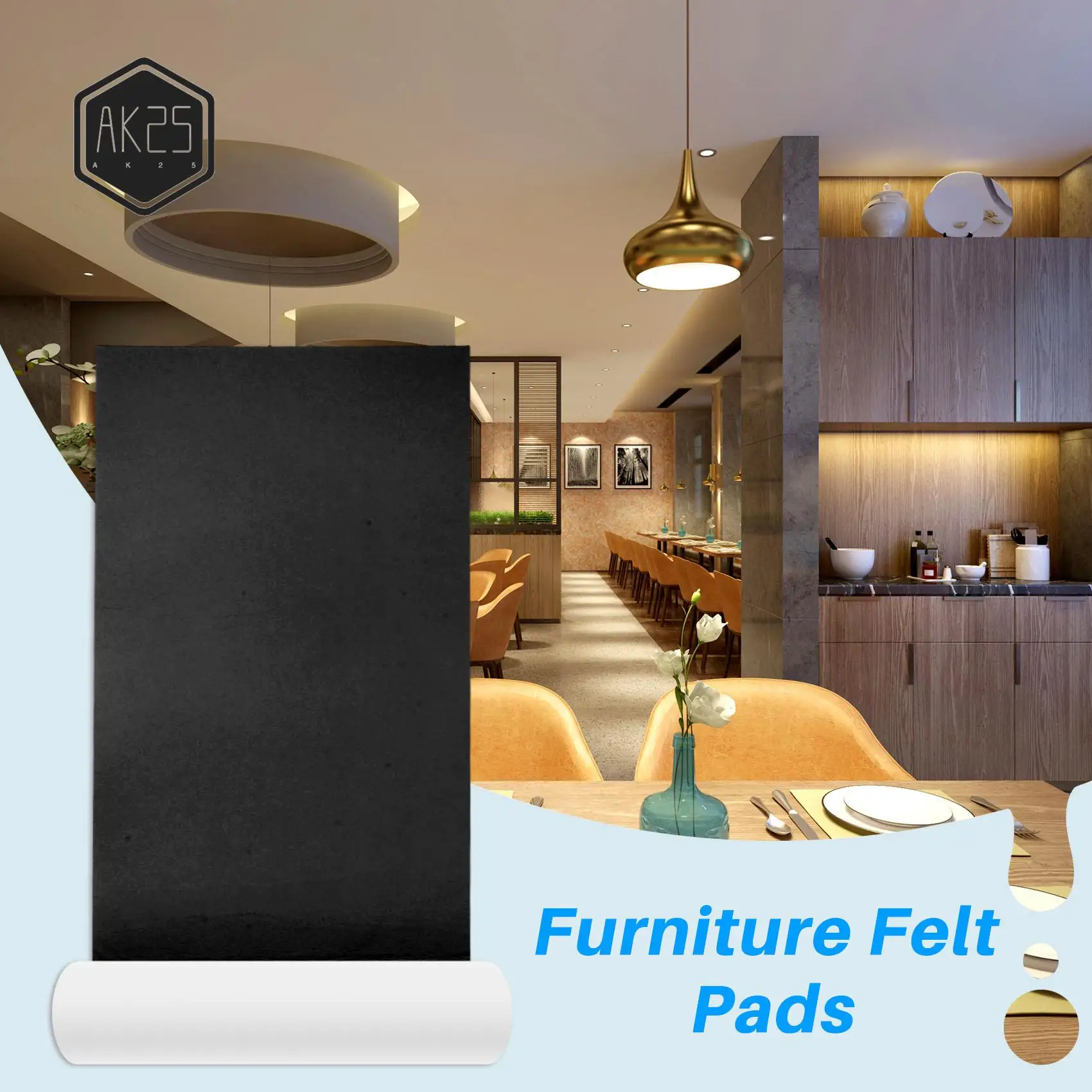 AK25-Self-Adhesive Felt Gliders,40 X 150 Cm,Self-Adhesive Felt Pads, Furniture Gliders, Multi-Purpose Adhesive Mat Tape
AK25-Self-Adhesive Felt Gliders,40 X 150 Cm,Self-Adhesive Felt Pads, Furniture Gliders, Multi-Purpose Adhesive Mat Tape