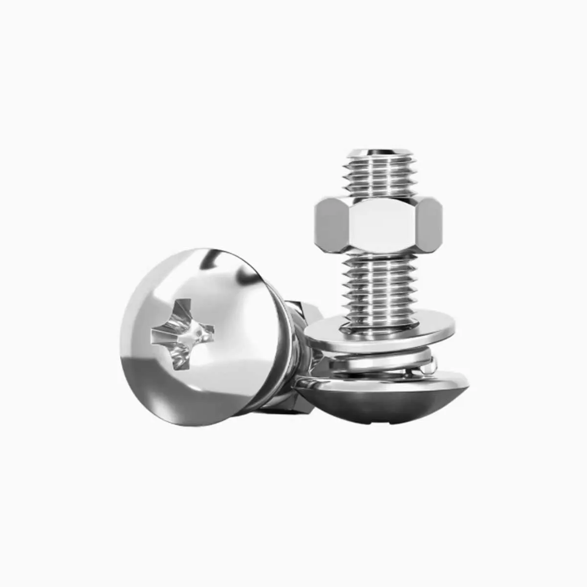 304 Stainless Steel Cross Large Flat Head Screw And Nut Set With Round Head Flat Washer And Spring Washer Combination M2M2.5M3M4
304 Stainless Steel Cross Large Flat Head Screw And Nut Set With Round Head Flat Washer And Spring Washer Combination M2M2.5M3M4