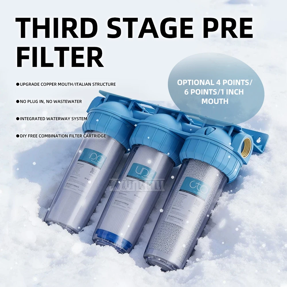 10 Inch Three-Stage Pre-Filtration High Flow Kitchen Tap Water Filtration Purification Machine for Cleaner Drinking Water
10 Inch Three-Stage Pre-Filtration High Flow Kitchen Tap Water Filtration Purification Machine for Cleaner Drinking Water