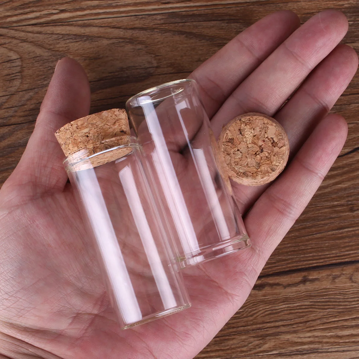 150pcs 30ml Glass Tubes with Cork Stopper Test Tubes Lab Glassware Spice Jars Vials Terrarium 30*70mm for Accessory Craft DIY
150pcs 30ml Glass Tubes with Cork Stopper Test Tubes Lab Glassware Spice Jars Vials Terrarium 30*70mm for Accessory Craft DIY