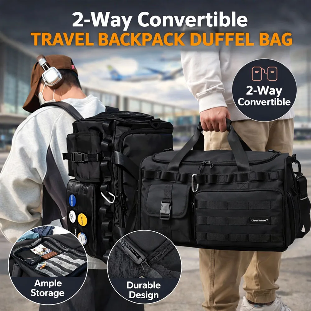 Travel Backpack,3 in 1 45L Large Capacity Tactical Gym Carry On Waterproof Weekend Travel Backpack Shoes Compartment Wet Pocket
Travel Backpack,3 in 1 45L Large Capacity Tactical Gym Carry On Waterproof Weekend Travel Backpack Shoes Compartment Wet Pocket