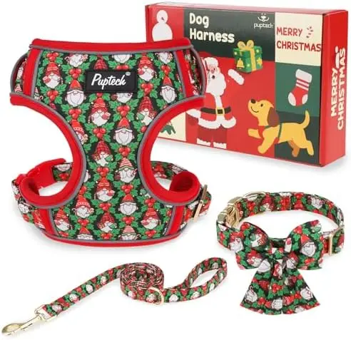 Уютная рождественская шлейка для собак и кошек, мягкий красно-зеленый дизайн, регулируемая, в комплекте подарочная коробка.
Уютная рождественская шлейка для собак и кошек, мягкий красно-зеленый дизайн, регулируемая, в комплекте подарочная коробка.