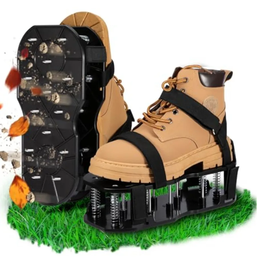 NAZZO Lawn Aerator Shoes Upgrade Double Layer Lawn Shoes Spring-Loaded Design No Dirt on the Shoes Soil Yard Aerator Tool for A
NAZZO Lawn Aerator Shoes Upgrade Double Layer Lawn Shoes Spring-Loaded Design No Dirt on the Shoes Soil Yard Aerator Tool for A