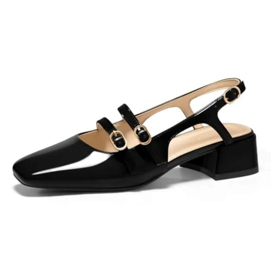 Coutgo Women's Mary Jane Chunky Low Heels Slingback Pumps Closed Square Toe Wedding Dress Shoes
Coutgo Women's Mary Jane Chunky Low Heels Slingback Pumps Closed Square Toe Wedding Dress Shoes
