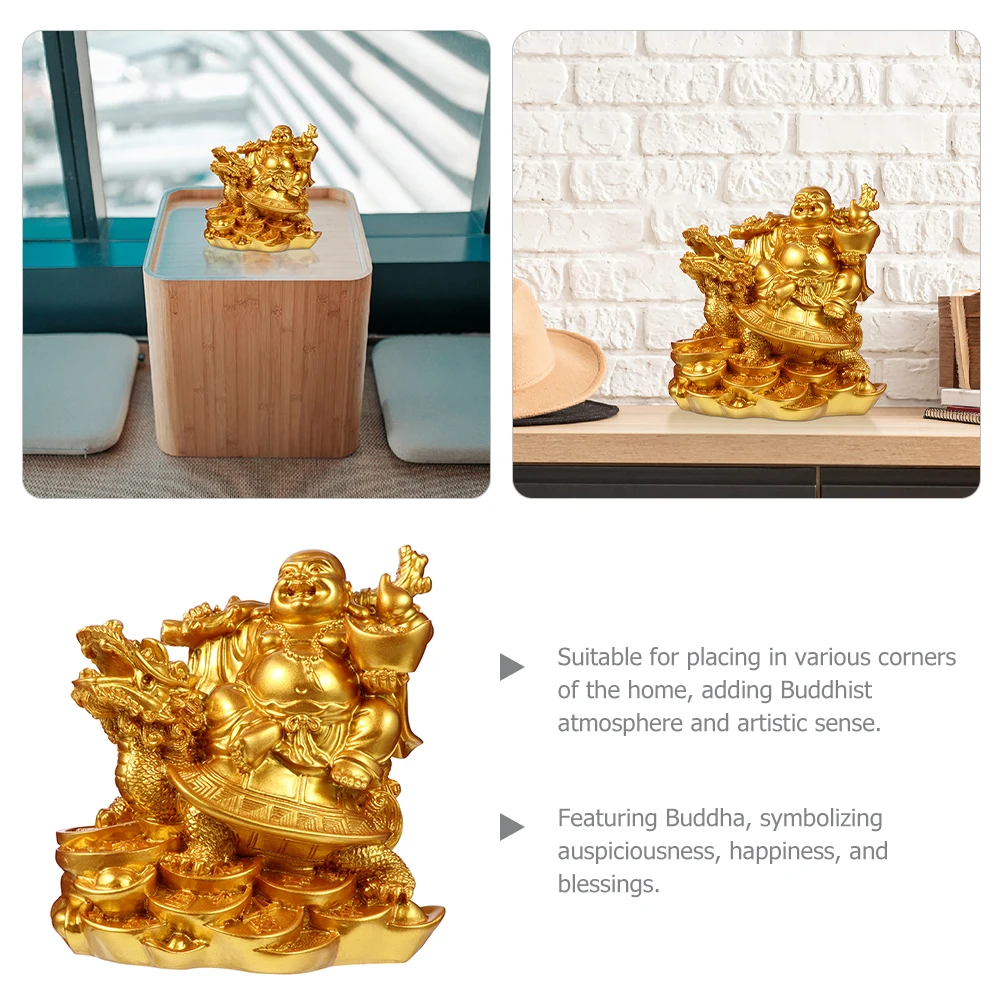 Resin Maitreya Buddha Statue Decor Golden Large Home Tabletop Adornment Retro Crafts Mini Art Household nament
Resin Maitreya Buddha Statue Decor Golden Large Home Tabletop Adornment Retro Crafts Mini Art Household nament