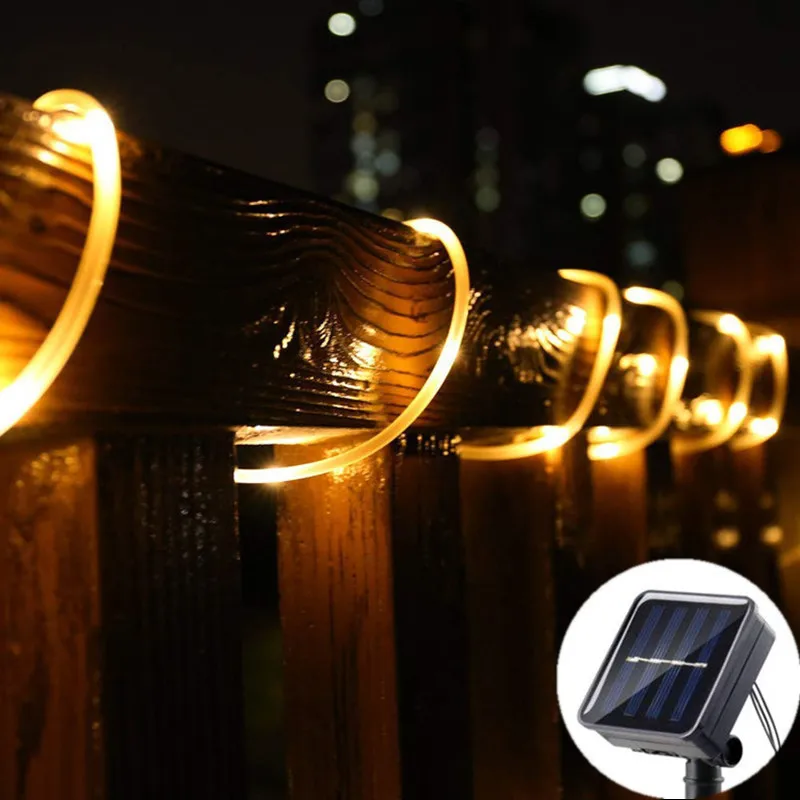 8 Modes Solar LED Rope Light Outdoor for Garden Terrace Wedding Party Christmas Tree Lighting Decoration Birthday Festival
8 Modes Solar LED Rope Light Outdoor for Garden Terrace Wedding Party Christmas Tree Lighting Decoration Birthday Festival