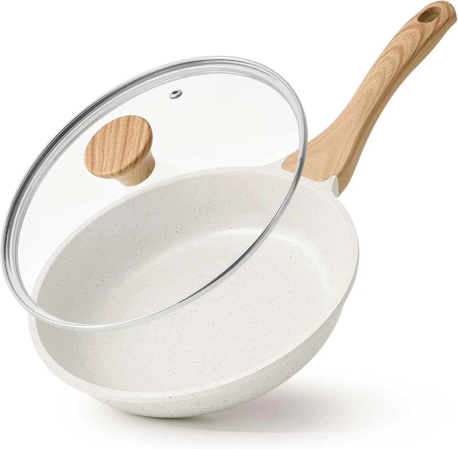 SENSARTE Nonstick Ceramic Frying Pan with Lid 8/9.5/10/11/12.5 Inch Omelet Pan Skillet, PFAS/PTFE/PFOA Free Healthy Non-toxic Ch
SENSARTE Nonstick Ceramic Frying Pan with Lid 8/9.5/10/11/12.5 Inch Omelet Pan Skillet, PFAS/PTFE/PFOA Free Healthy Non-toxic Ch