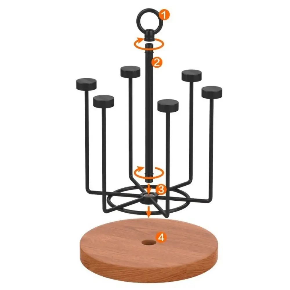 Large Capacity Rotating Cup Holder Non-Slip Space Saving Upside Down Cup Holder with Handle Metal Tumbler Holder Kitchen
Large Capacity Rotating Cup Holder Non-Slip Space Saving Upside Down Cup Holder with Handle Metal Tumbler Holder Kitchen