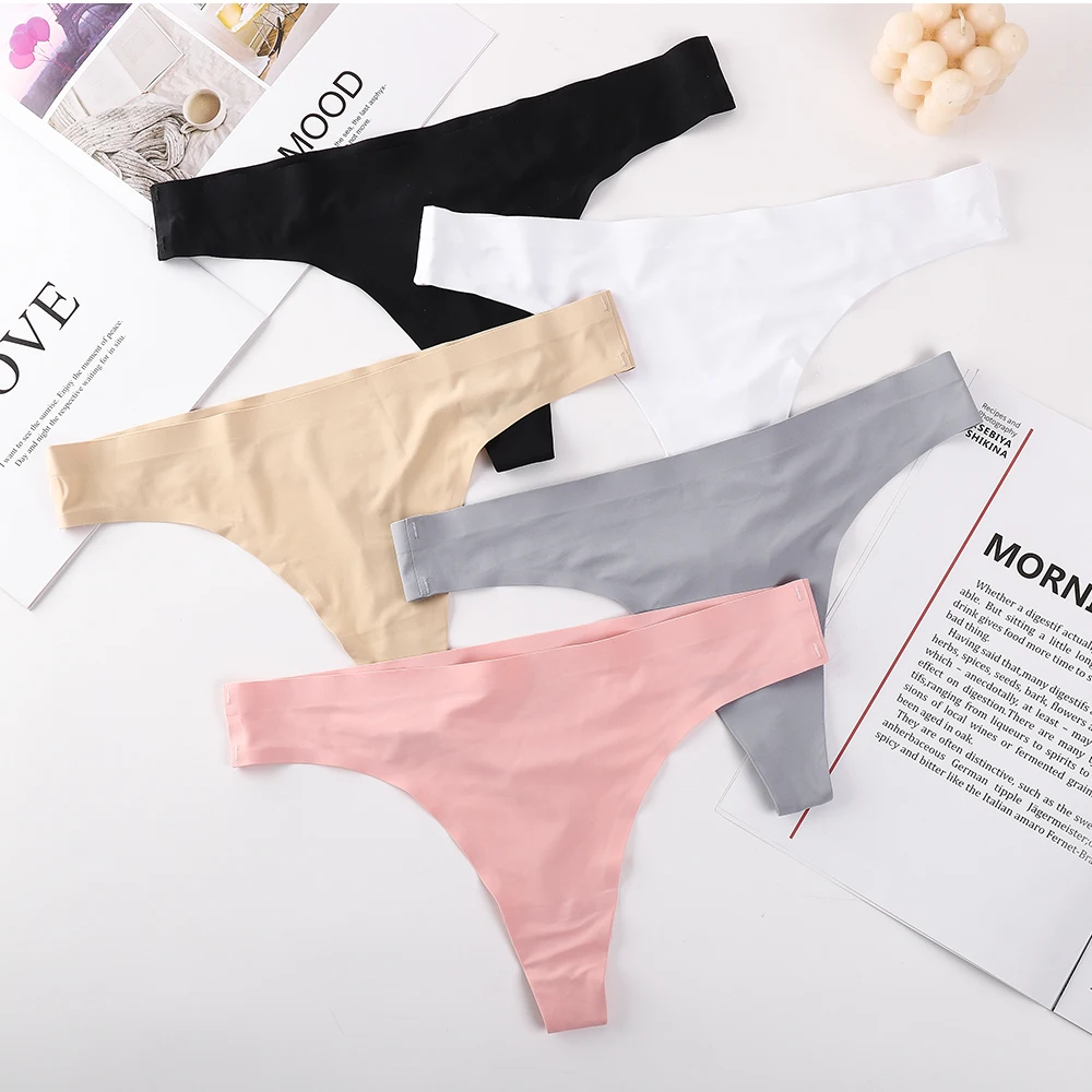 5-pack seamless ice silk women's underwear, comfortable and sexy girl's thong
5-pack seamless ice silk women's underwear, comfortable and sexy girl's thong