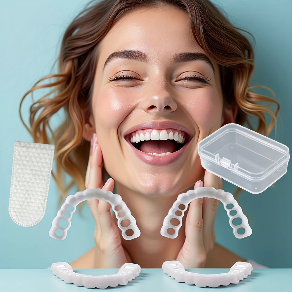 Multi Scene Use Teeth Veneers, Reusable Temporary Veneers, Fit daily, party, travel and gift scenarios H2931
Multi Scene Use Teeth Veneers, Reusable Temporary Veneers, Fit daily, party, travel and gift scenarios H2931