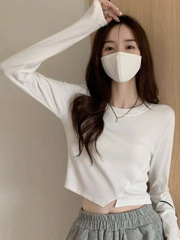 Trendy High Waist Crop Top Long Sleeve Shirt Women's Casual Streetwear INS Fashion Polyester Tee
Trendy High Waist Crop Top Long Sleeve Shirt Women's Casual Streetwear INS Fashion Polyester Tee