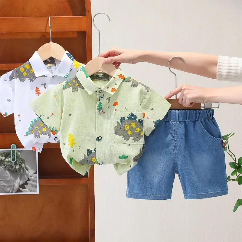 New Summer Fashion Baby Clothes Suit Children Boys Cartoon Shirt Shorts 2Pcs/Sets Toddler Casual Sports Costume Kids Sportswear
New Summer Fashion Baby Clothes Suit Children Boys Cartoon Shirt Shorts 2Pcs/Sets Toddler Casual Sports Costume Kids Sportswear