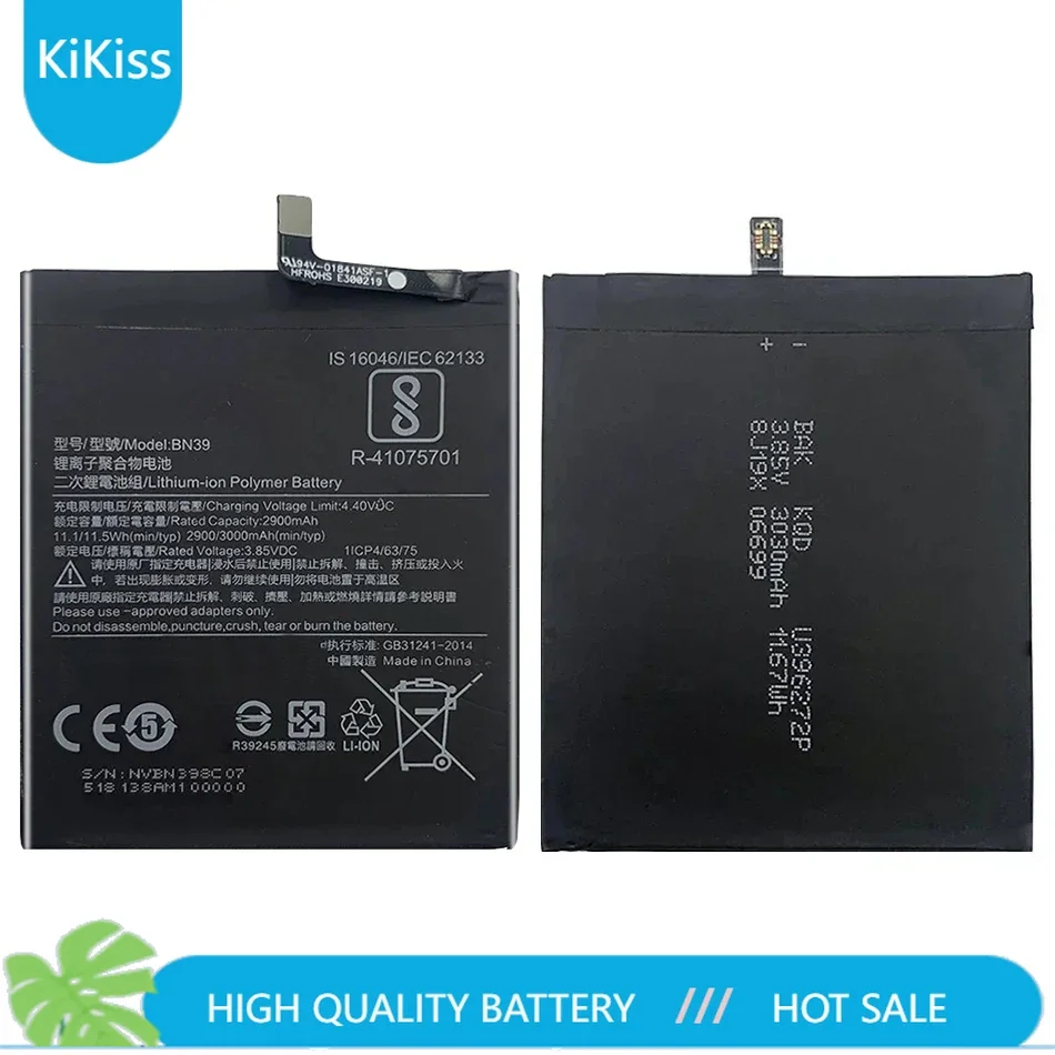 For Xiao Mi BN39 BN 39 3000mAh Battery For Xiaomi Mi Play MiPlay Batteria + Free Tools
For Xiao Mi BN39 BN 39 3000mAh Battery For Xiaomi Mi Play MiPlay Batteria + Free Tools