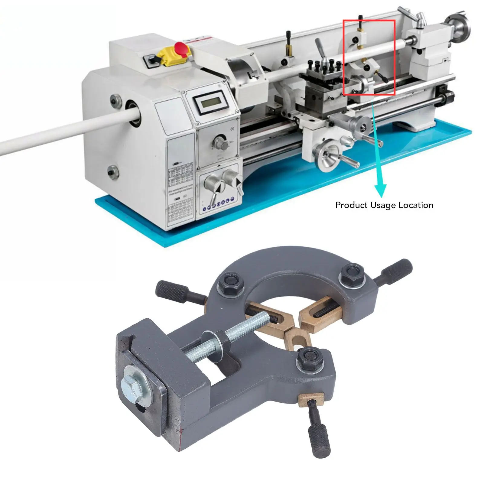 Metal Mini Lathe Steady Rest - for 8x16 / 210x400 / 210x750 / 210x800 / 220x600 / 220x750 / MX210 / WM210
Metal Mini Lathe Steady Rest - for 8x16 / 210x400 / 210x750 / 210x800 / 220x600 / 220x750 / MX210 / WM210