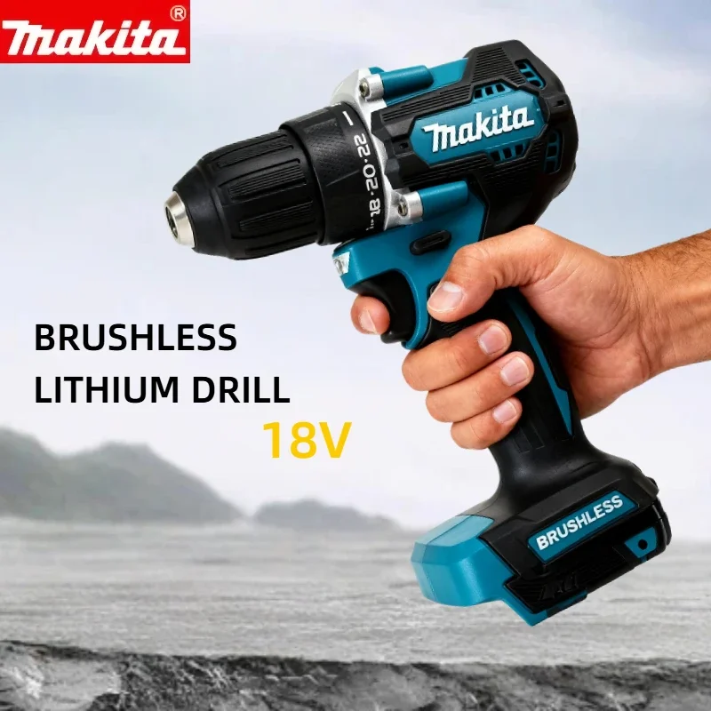 Makita DDF487 10mm brushless 18V lithium rechargeable impact drill, household hand drill, high torque electric screwdriver
Makita DDF487 10mm brushless 18V lithium rechargeable impact drill, household hand drill, high torque electric screwdriver