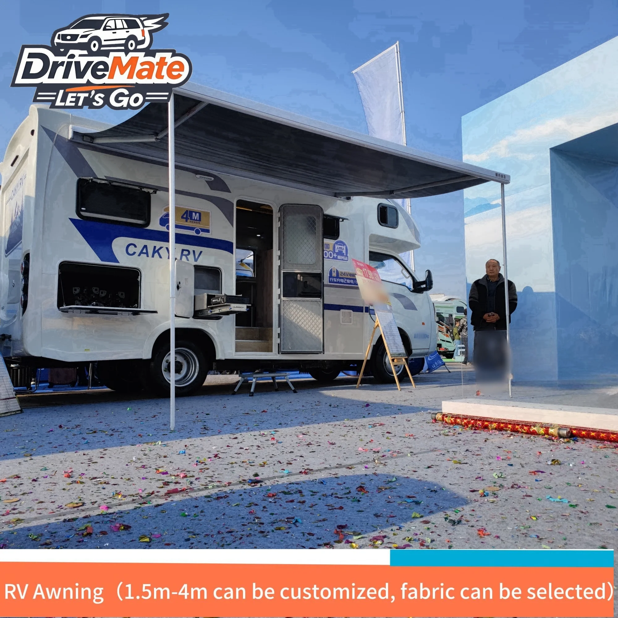 Waterproof Sunshade for Travel Trailers Recreational Vehicle Aluminium Motorhome RV Side Awning
Waterproof Sunshade for Travel Trailers Recreational Vehicle Aluminium Motorhome RV Side Awning