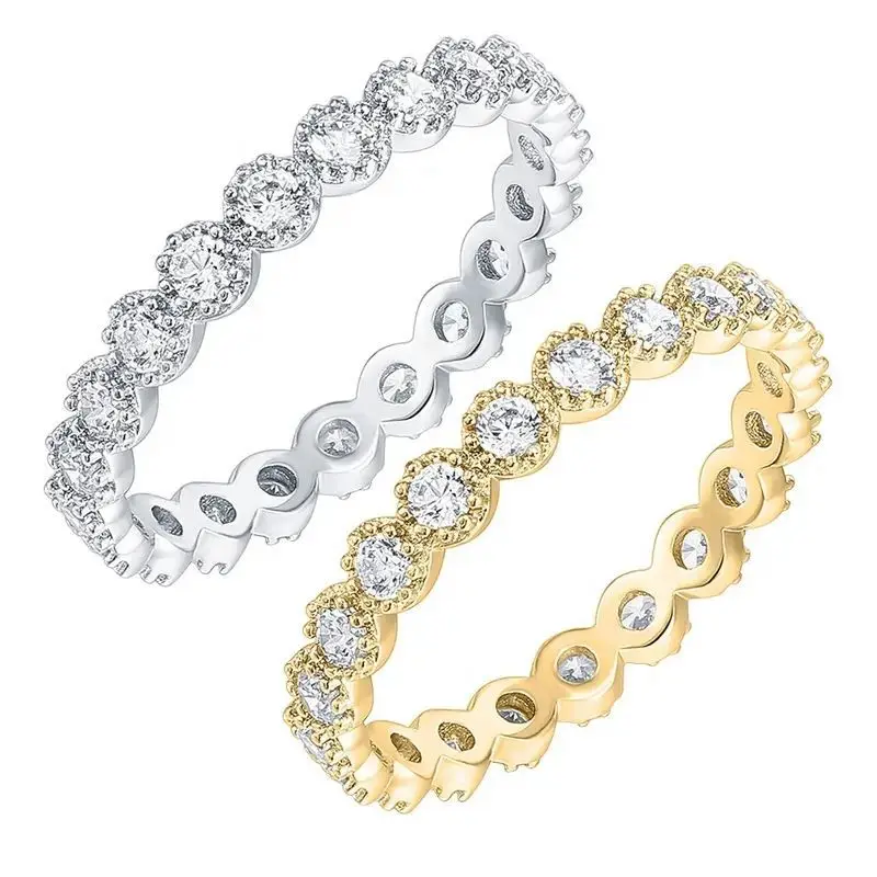 18K gold ring round diamond women's ring versatile personality stacking index finger ring mozzarella diamond
18K gold ring round diamond women's ring versatile personality stacking index finger ring mozzarella diamond