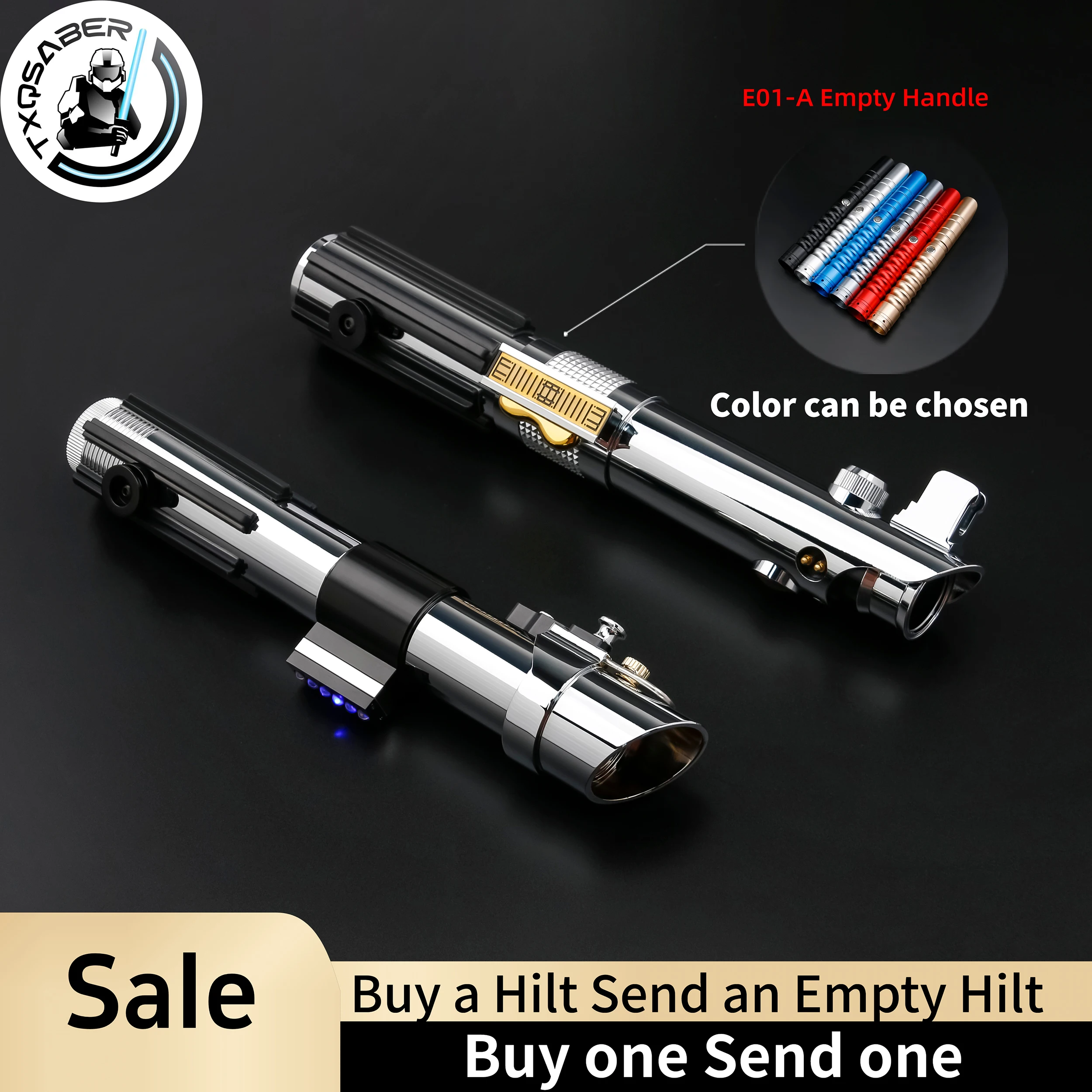 TXQSABER Replica Lightsaber Anakin Series SDRGB Pixel no Blade Metal Hilt Light Saber Parts Lasersword for Adult Cosplay Toys
TXQSABER Replica Lightsaber Anakin Series SDRGB Pixel no Blade Metal Hilt Light Saber Parts Lasersword for Adult Cosplay Toys