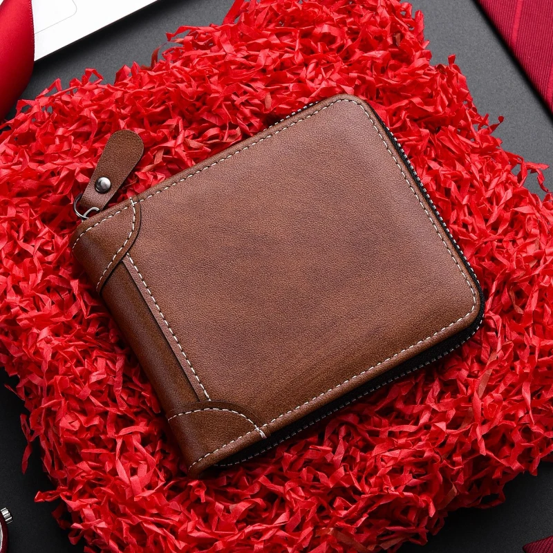 Casual Versatile Men's Wallet Zipper Card Bag, Business Commuting Multi-functional Solid Color Short Wallet
Casual Versatile Men's Wallet Zipper Card Bag, Business Commuting Multi-functional Solid Color Short Wallet