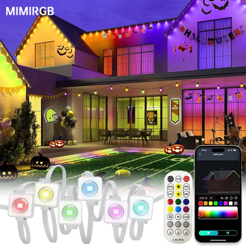 Permanent Outdoor Eaves Light 200FT 120 LED Smart App Control RGBIC DIY Decorative Lights For Christmas Decoration Lights 
Permanent Outdoor Eaves Light 200FT 120 LED Smart App Control RGBIC DIY Decorative Lights For Christmas Decoration Lights