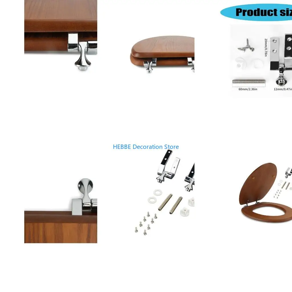 B0KC Zincs Alloys Toilet Seats Hinge Toilet Seats Top Lid Fix Hinge with Fittings Screws
B0KC Zincs Alloys Toilet Seats Hinge Toilet Seats Top Lid Fix Hinge with Fittings Screws