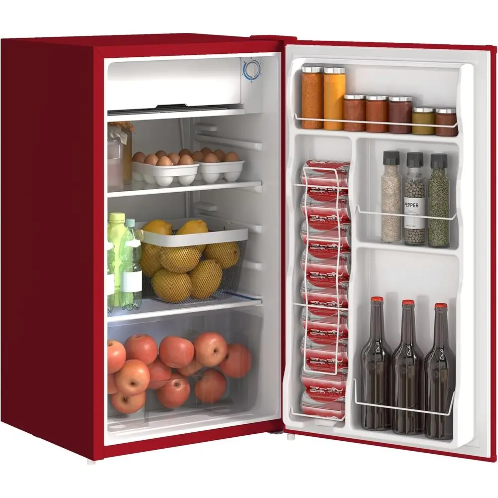 3.2 Cu.t Mini ridge with reezer, Compact Rerigerator with Adjustable tat, Shel and Single Reversible Door or Bedroom, Dorm, Home
3.2 Cu.t Mini ridge with reezer, Compact Rerigerator with Adjustable tat, Shel and Single Reversible Door or Bedroom, Dorm, Home