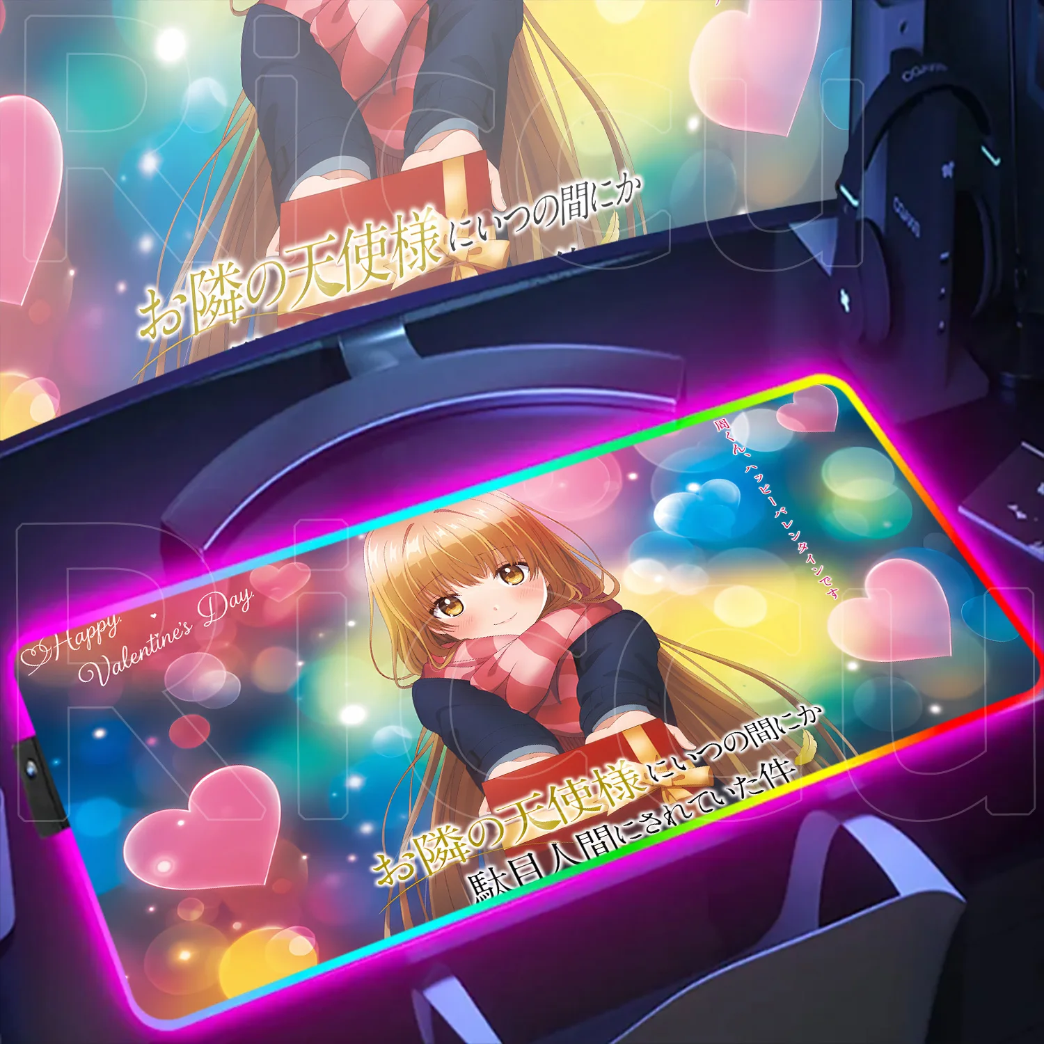 Game LED Mouse Pad PC Locking Edge Backlight Desk Mat Large RGB Mahiru Shiina Kawaii Anime Girl Office Rubber Carpet HD Printing
Game LED Mouse Pad PC Locking Edge Backlight Desk Mat Large RGB Mahiru Shiina Kawaii Anime Girl Office Rubber Carpet HD Printing