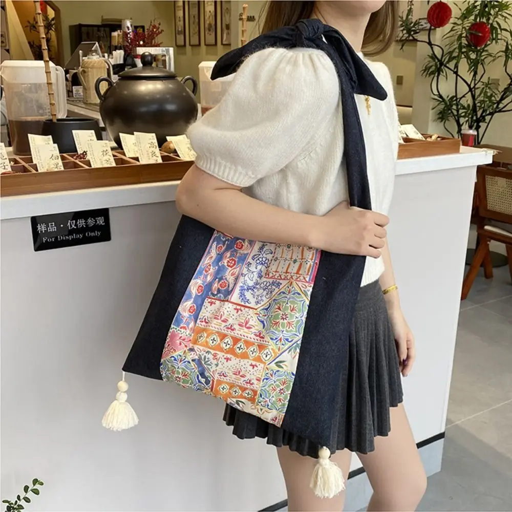 Vintage Cloth Ethnic Style Crossbody Bags Printed Tassel Denim Shoulder Bag Handbag Geometric Bohemian Messenger Bag Travel
Vintage Cloth Ethnic Style Crossbody Bags Printed Tassel Denim Shoulder Bag Handbag Geometric Bohemian Messenger Bag Travel