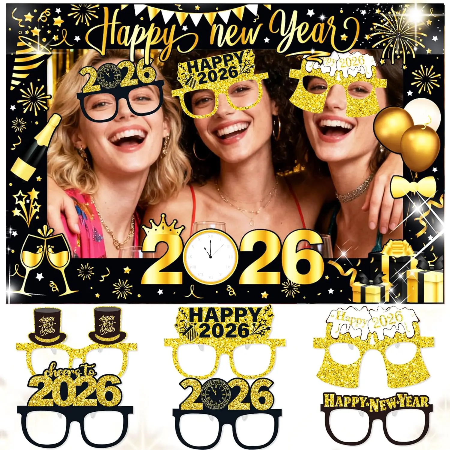 Рамка для фотобудки BACH AND BOUJEE 2026 «С Новым годом» – реквизит для фотосессий и праздничных мероприятий 2026
Рамка для фотобудки BACH AND BOUJEE 2026 «С Новым годом» – реквизит для фотосессий и праздничных мероприятий 2026