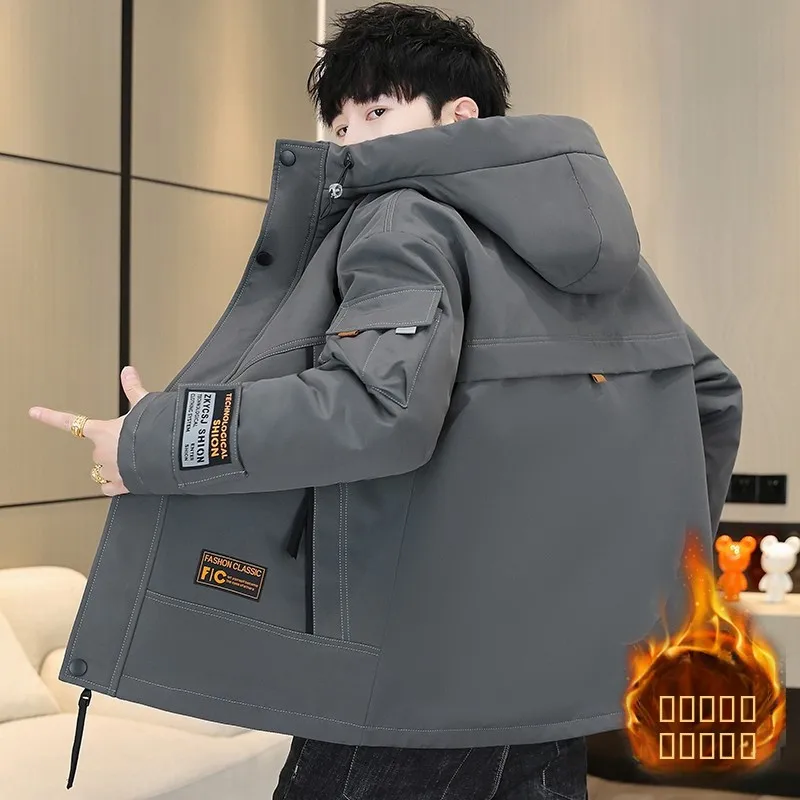 Men's Cotton-Padded Hooded Jaet Thi Warm Sli Autumn Winter Korean Version Youth Faionable All-Match Outerwear
Men's Cotton-Padded Hooded Jaet Thi Warm Sli Autumn Winter Korean Version Youth Faionable All-Match Outerwear