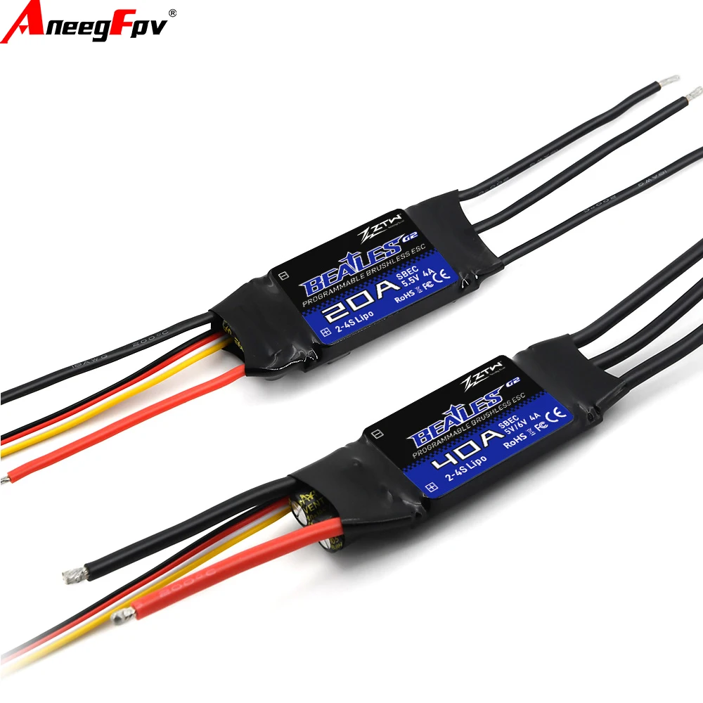 ZTW Beatles G2 32-битный ESC100A 80A 60A20A 30A 40A 50A 2-4S/2-6S SBEC 5V/6V 8A Бесщеточный регулятор скорости для радиоуправляемого самолета-дрона
ZTW Beatles G2 32-битный ESC100A 80A 60A20A 30A 40A 50A 2-4S/2-6S SBEC 5V/6V 8A Бесщеточный регулятор скорости для радиоуправляемого самолета-дрона