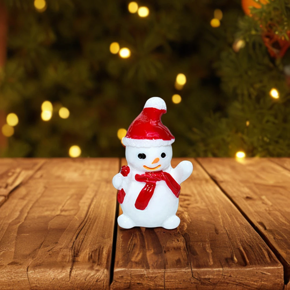 10 pcs Mini Snowman Ornaments Adorable Resin Figures Christmas Decor Dollhouse Accessories Tiny Tabletop Pendents
10 pcs Mini Snowman Ornaments Adorable Resin Figures Christmas Decor Dollhouse Accessories Tiny Tabletop Pendents