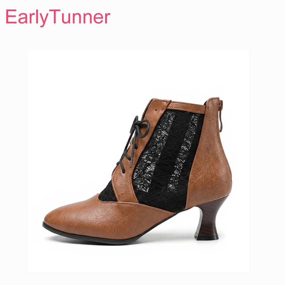 2026 Summer Breathable Women Ankle Boots Round Toe Kitten Heel Lady Casual Shoes Plus Small Big Size 11 32 47 50
2026 Summer Breathable Women Ankle Boots Round Toe Kitten Heel Lady Casual Shoes Plus Small Big Size 11 32 47 50