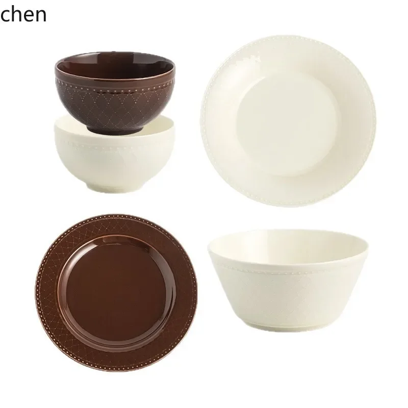 Zml ceramic dinnerware set - perfect for home use or gifting - includes bowls, plates, and a gift box set for multiple people
Zml ceramic dinnerware set - perfect for home use or gifting - includes bowls, plates, and a gift box set for multiple people
