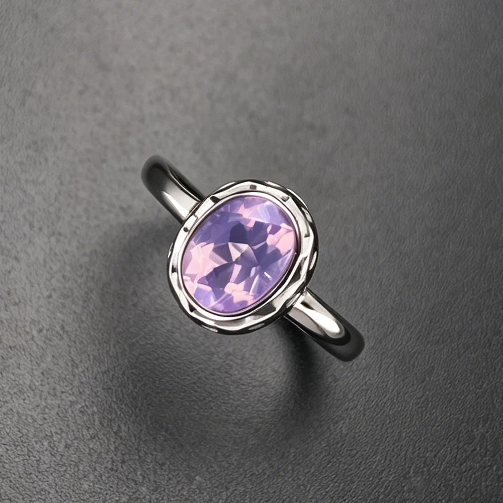 Trendy Natural Lavender Crystal Adjustable Rings Gemstone Oval 7*9mm for Women Lady Party Wedding Fine Jewelry Gift
Trendy Natural Lavender Crystal Adjustable Rings Gemstone Oval 7*9mm for Women Lady Party Wedding Fine Jewelry Gift