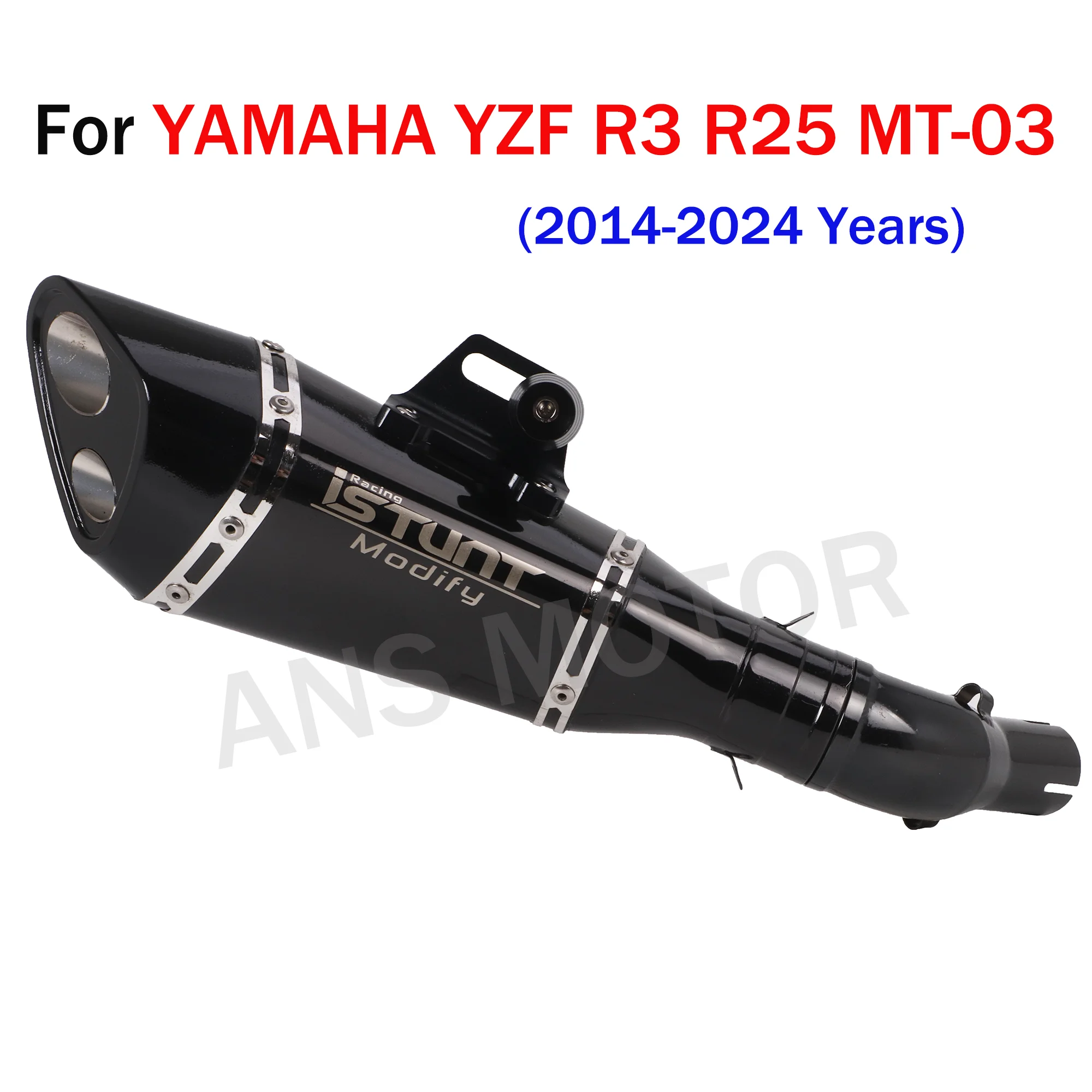 Выхлопная система из нержавеющей стали для мотоцикла YAMAHA YZF R3 R25 MT-03 2014-2024
Выхлопная система из нержавеющей стали для мотоцикла YAMAHA YZF R3 R25 MT-03 2014-2024
