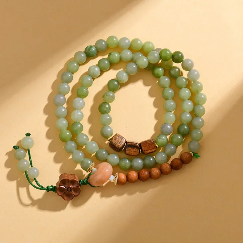 UMQ New popular sandalwood jade splicing multi-circle bracelet men's and women's Buddha beads rosary plate play bracelet
UMQ New popular sandalwood jade splicing multi-circle bracelet men's and women's Buddha beads rosary plate play bracelet