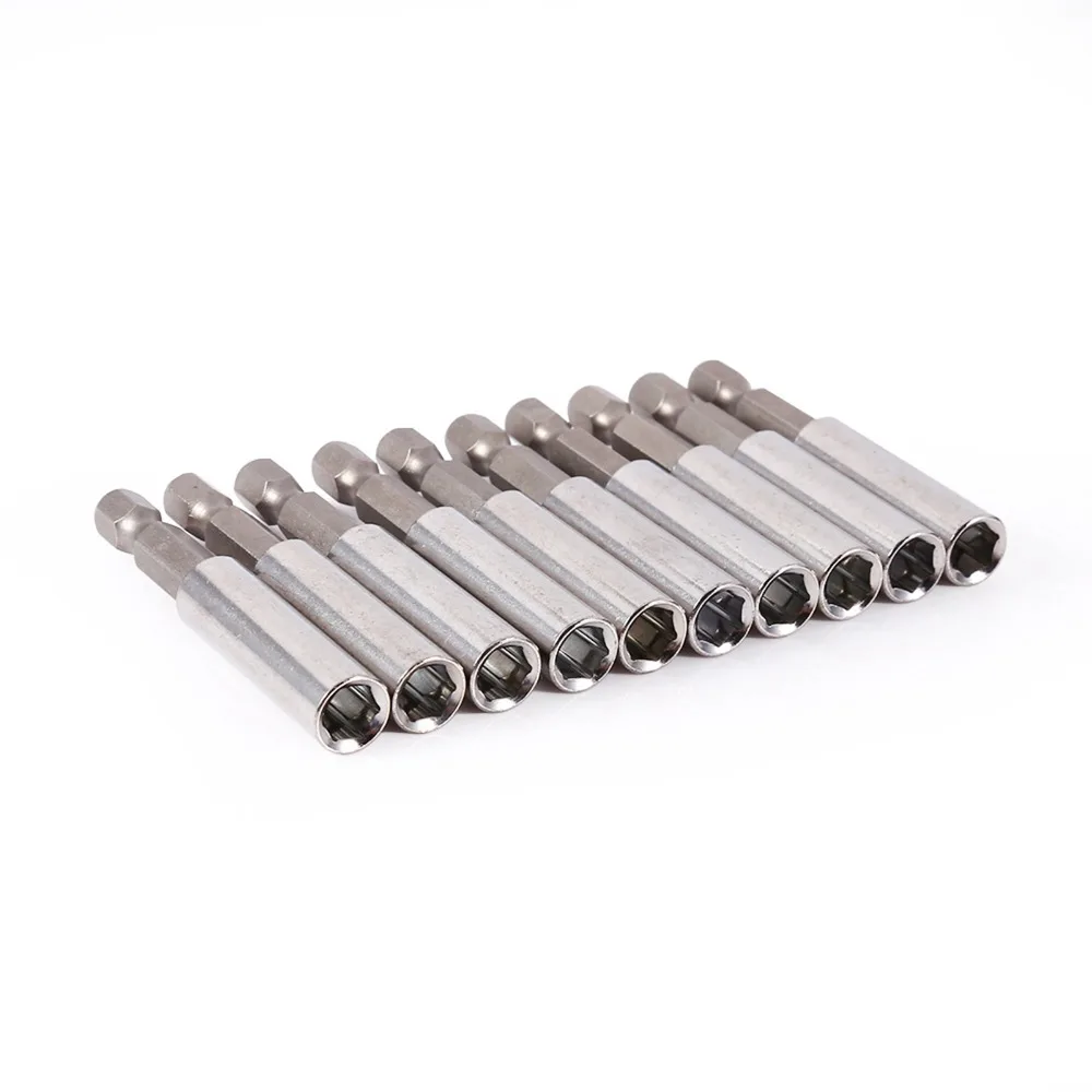 10 PCS 1/4 Inch Hex Shank Magnetic Extension Bit Holder 60mm / 2.36 Inch Length Screwdriver Bit Driver Set
10 PCS 1/4 Inch Hex Shank Magnetic Extension Bit Holder 60mm / 2.36 Inch Length Screwdriver Bit Driver Set