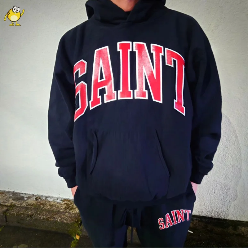 2024 New Saint Hoodies Oversize Men Woman Sweatshirts Letter Printing Logo Casual Top Quality Hooded Pullovers
2024 New Saint Hoodies Oversize Men Woman Sweatshirts Letter Printing Logo Casual Top Quality Hooded Pullovers