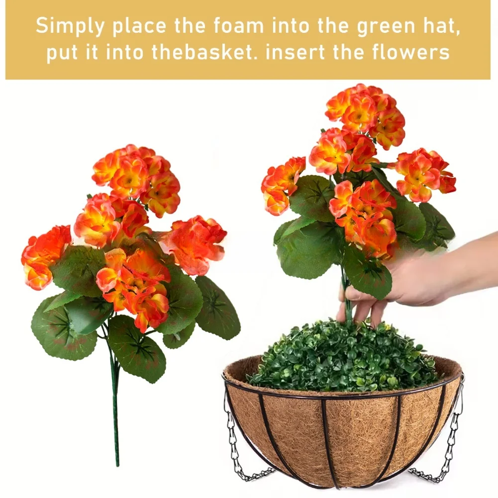 Realistic UV Resistant Artificial Hanging Basket Flowers For Indoor & Outdoor Flower Patio Garden Porch Deck Decoration
Realistic UV Resistant Artificial Hanging Basket Flowers For Indoor & Outdoor Flower Patio Garden Porch Deck Decoration